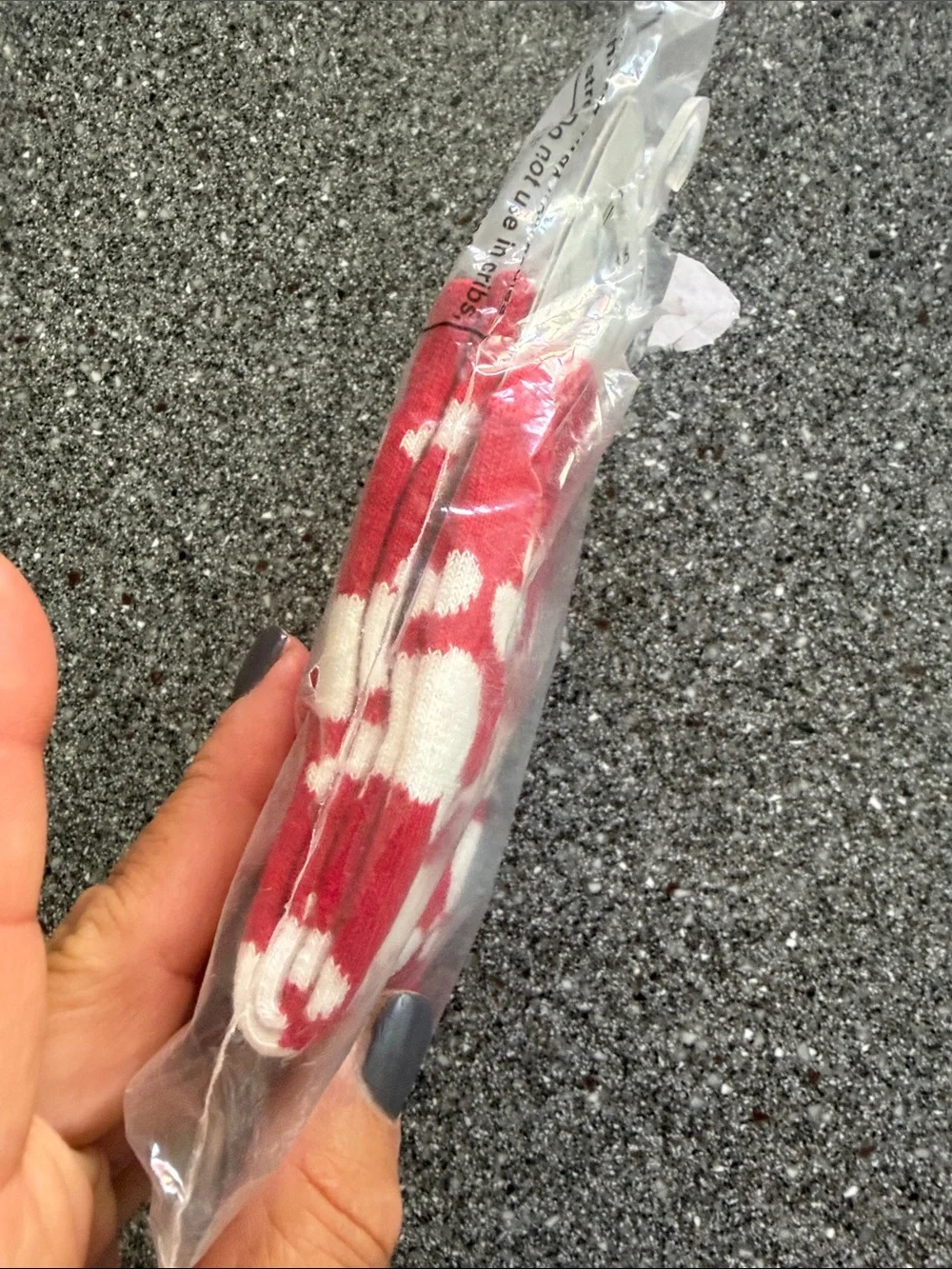 Disney Red and White Mickey Head Kids Socks